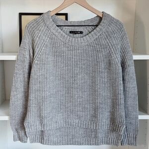 Rag and Bone Wool Blend Knit Crewneck Sweater Womens S Gray